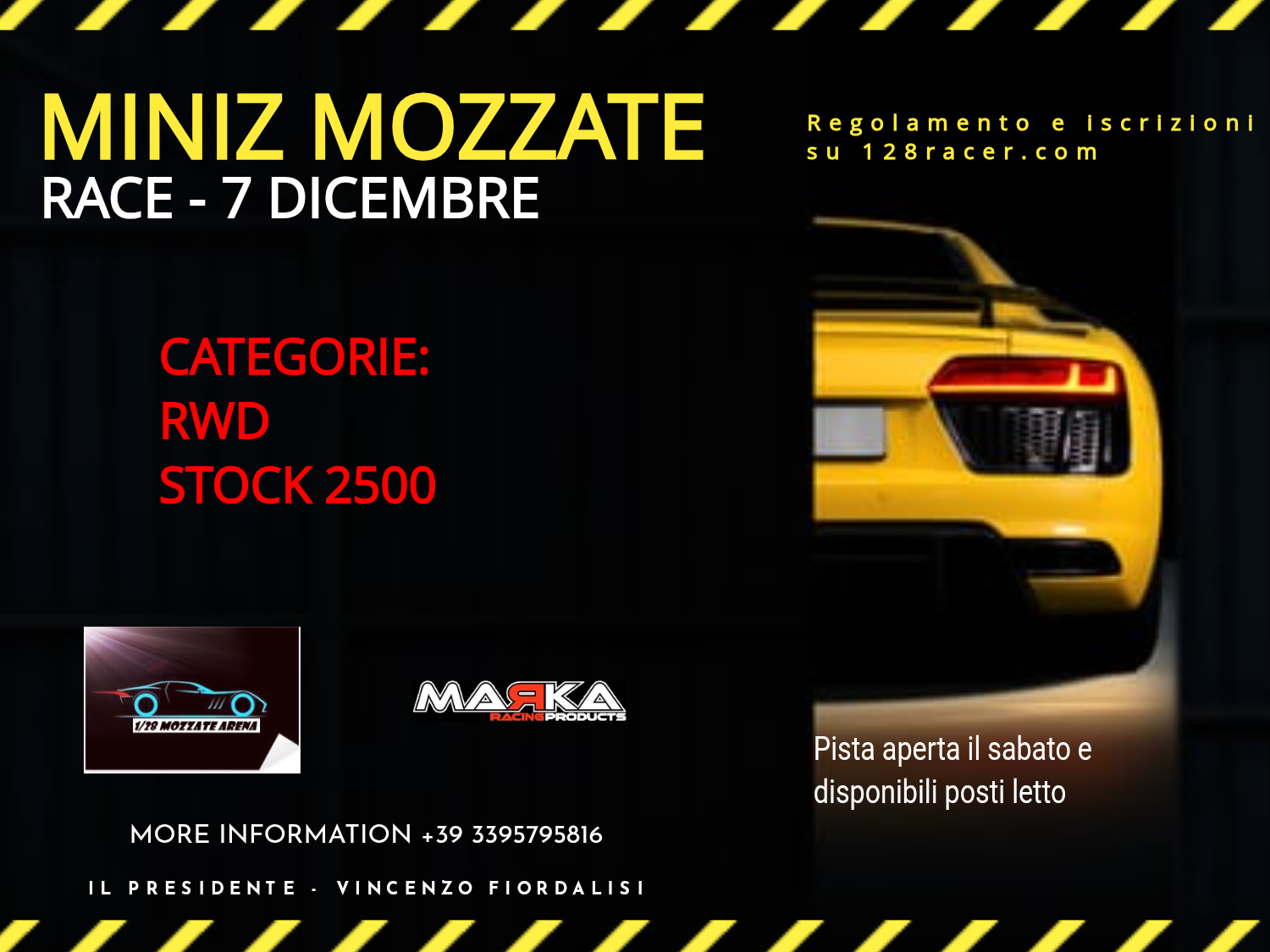 Manifesto della gara